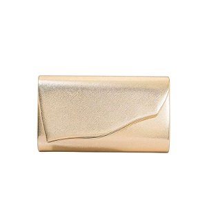BOLSA RETANGULAR LISA DOURADA