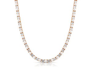 Colar Riviera com Pérolas e Zircônias Banhado a Ouro