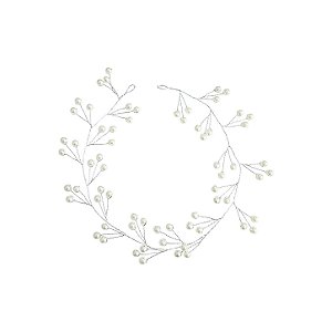 Arranjo de Cabelo Noiva Bruna em Pérolas