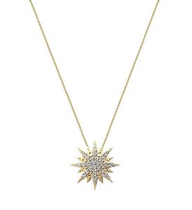 COLAR ESTRELA CRAVEJADA BANHADA A OURO