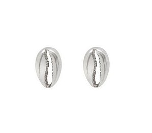 BRINCO BÚZIOS LISOS BANHADO A RÓDIO BRANCO