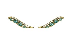 BRINCO EAR CUFF ASA COLORS BANHADO A OURO