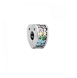 BERLOQUE TRAVA DE CORAÇÃO COM ZIRCÔNIAS COLORIDAS