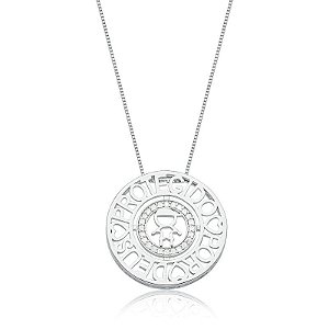 COLAR MENINO MANDALA "PROTEGIDO POR DEUS" BANHADO A RÓDIO