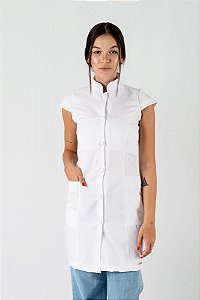 Jaleco Manga Japonesa Branco