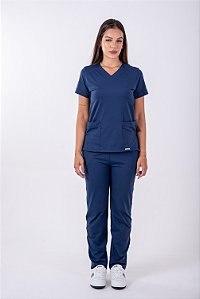 Scrub Antônia Azul Marinho