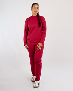 Scrub Antônia Manga Longa Bordo