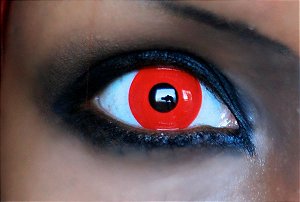 LENTES DE CONTATO COLOR SPLASH VERMELHA (SEM BORDA)