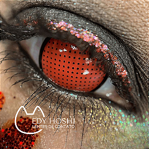 LENTES DE CONTATO RED MANSON MESH - VERMELHA COM BORDA