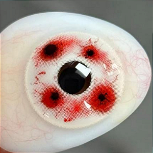 LENTES ESPECIAIS BANG BANG RED HALLOWEEN