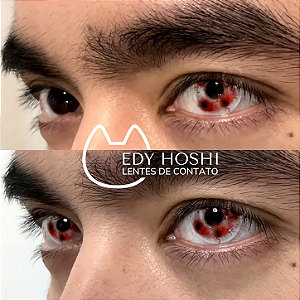 LENTES ESPECIAIS BANG BANG RED HALLOWEEN