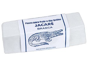 PASTA DE POLIMENTO BRANCA  145 GR  JACARÉ (INOX,ALUMÍNIO,LATÃO,PRATA E COBRE)