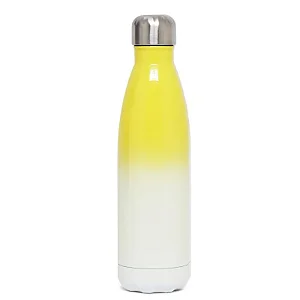 Garrafa Térmica Parede Dupla Cola Sublimática - Amarelo/Branco 500ml