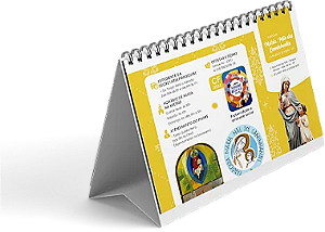 Calendário de Mesa 2026 Personalizado