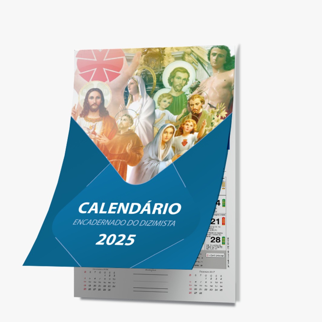 Calendário Dizimista - Folhinha encadernada - Sem personalização