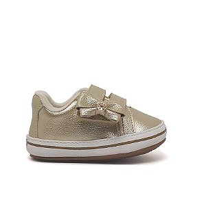 Tênis Klin Infantil Baby Algodão Doce 448188 - DOURADO