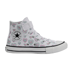 Tênis All Star Infantil Cano Alto Hearts CK11770001 - BR/RS CHICLETE