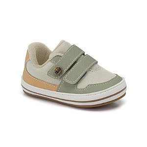 Tênis Bebê Klin Algodão Doce 448201 - LINHO/VDE/BAMBU