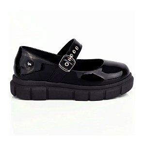 Sapato Infantil World Colors Wandinha 333004 - PRETO