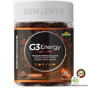G3 Energy Power Coffee 30 gomas Sunflower