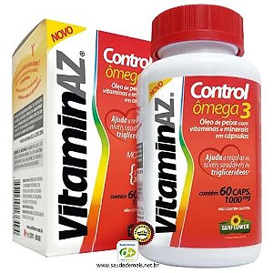 VitaminAZ Control: Ã”mega 3 +Vit. 1,6 g - 60 Caps