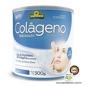 ColÃ¡geno Sabor Natural 300g  - Vitaminas A, C, E e o Zinco