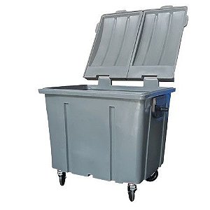 CONTAINER DE LIXO 1000 LITROS COM TAMPA BIPARTIDA