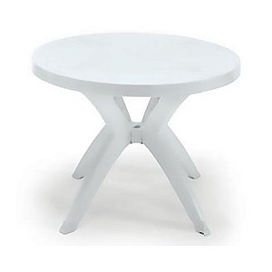 MESA DE PLÁSTICO DESMONTÁVEL REDONDA