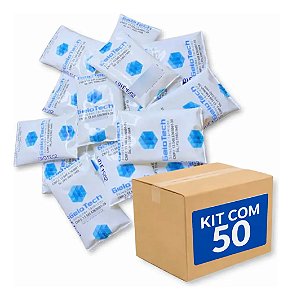 50 Gelo Gel Flexivel Reutilizavel Artificial 15g