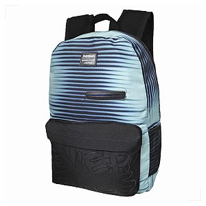 Mochila Premium Floral Azul