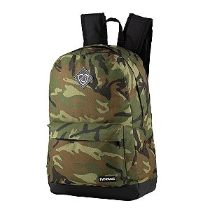 Mochila School Camuflada Marrom