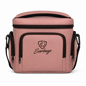Bolsa Térmica Fitness Master Rosa com Marrom