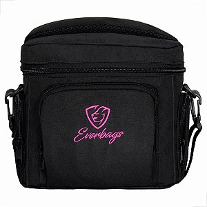 Bolsa Térmica Master Preto Logo Rosa