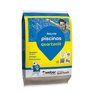 Rejunte Piscinas Cinza Platina 5 Kg - Quartzolit