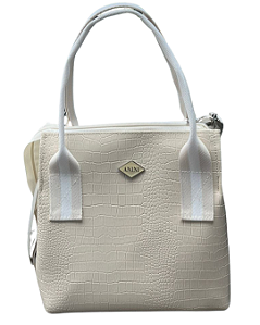 Bolsa Térmica Chique Croco OffWhite