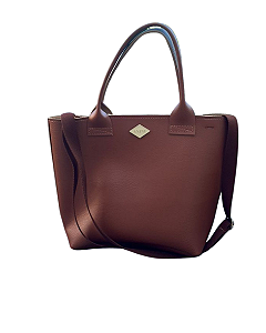 Mini Tote ANINI Caramelo e Pêssego