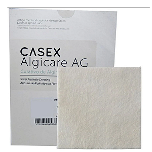 Algicare Ag Curativo de Alginato de Calcio Com Prata 10cm x 10cm - Unidade - Casex