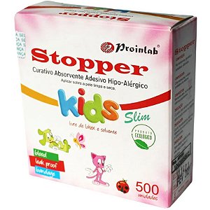 Curativo Bandagem Adesivo Hipoalérgico Kids Stopper - Caixa Com 500 Unidades