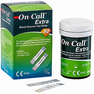 Tiras Reagentes para Teste de Glicemia On Call Extra C/50