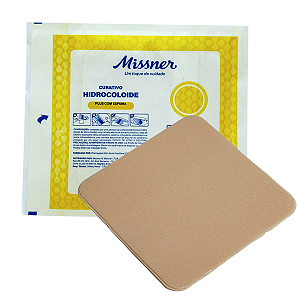 Curativo Hidrocoloide Plus Com Espuma 10cm x 10cm M-tec Missner - 1 Unidade