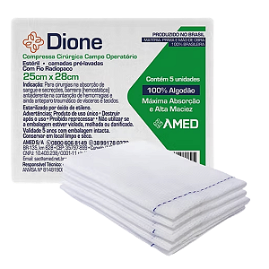 Campo Operatório Cirúrgico Estéril 25x28cm Com Fio Radiopaco - Amed