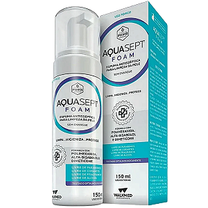 Aquasept Foam Espuma Antisséptica Phmb 0,2% 150ml - Walkmed