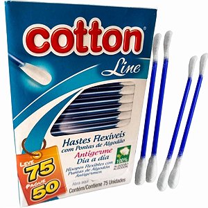 Cotonetes Flexíveis 75 Unidades - Cotton Line