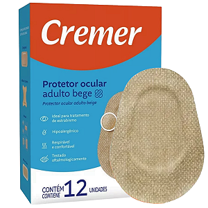 Protetor Ocular Adulto Bege C/12un - Cremer