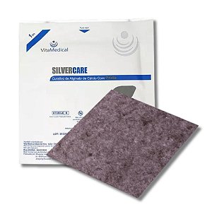 Curativo de Alginato de Cálcio Com Prata Silvercare  VitaMedical - 1 Unidade