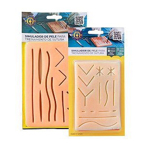 Simulador de Pele para Treinamento de Sutura - Ortho Pauher