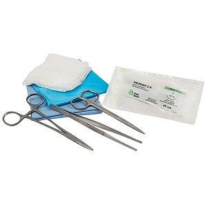 Kit Sutura Estéril Descartável em Liga Metálica - Unidade -  Kolplast