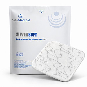 Curativo SilverSoft Espuma de Poliuretano com Íons de Prata - Unidade - VitaMedical