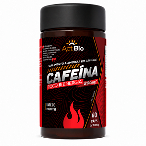 Cafeína 60 caps - ActiBio - Supraervas