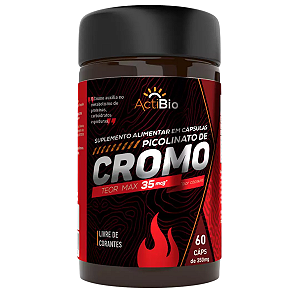 Picolinato de Cromo 350mg - 60 caps - ActiBio - Supraervas